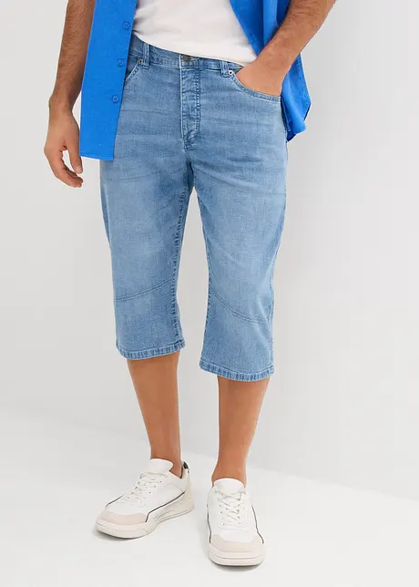 Bermuda lunghi in jeans elasticizzati, regular fit, bonprix