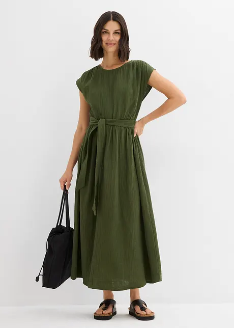 Abito midi in puro cotone, bonprix