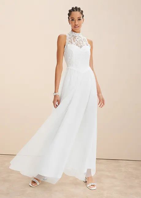 Abito da sposa con tulle e pizzo, bonprix