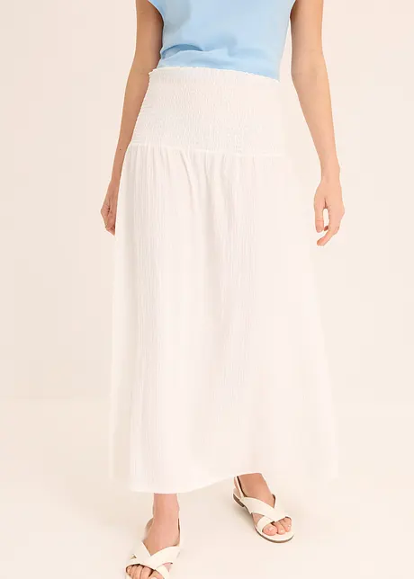 Gonna in jersey con fascia alta in vita, bonprix