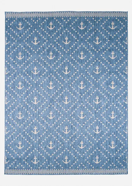 Tappeto da interno ed esterno con motivo ad ancore, bonprix