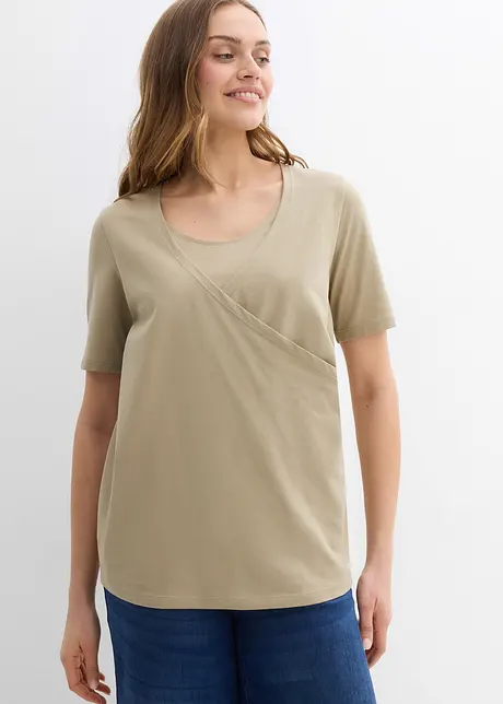 Maglia prémaman / da allattamento in cotone biologico (pacco da 2), bonprix