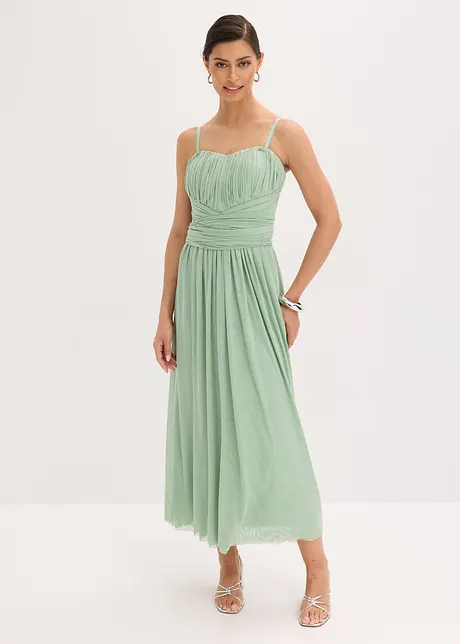 Abito lungo in mesh indossabile in vari modi, bonprix