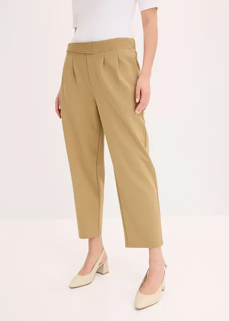 Pantaloni in jersey con pinces, bonprix