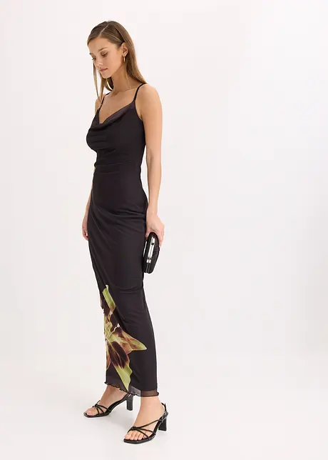 Abito con spalline sottili in fine mesh, bonprix