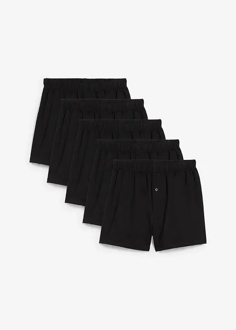 Boxer larghi con cotone morbido (pacco da 5), bonprix