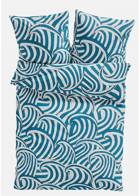 Biancheria da letto con onde, bonprix