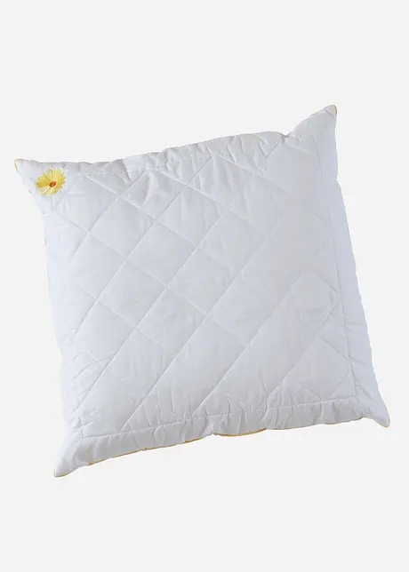 Cuscino effetto piuma con ricami floreali, bonprix