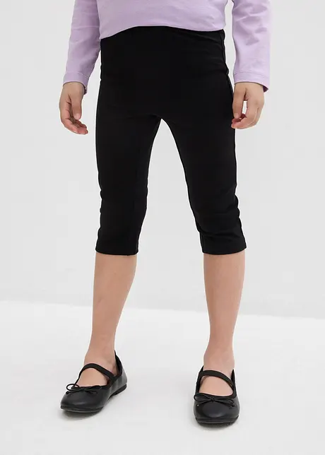 Leggings a pinocchietto in misto cotone elasticizzato (pacco da 2), bonprix