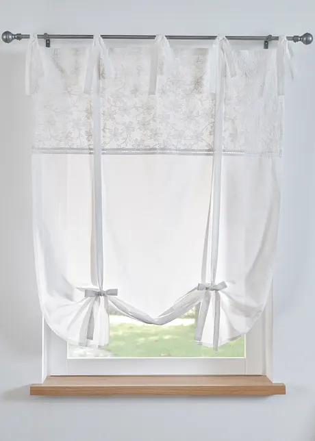 Tenda a pacchetto con fiocchi e ricami, bonprix