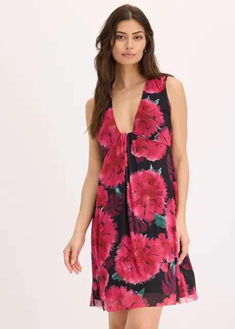 Abito in jersey con mesh, bonprix