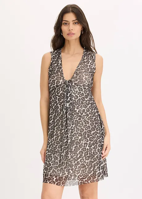 Abito in jersey con mesh, bonprix