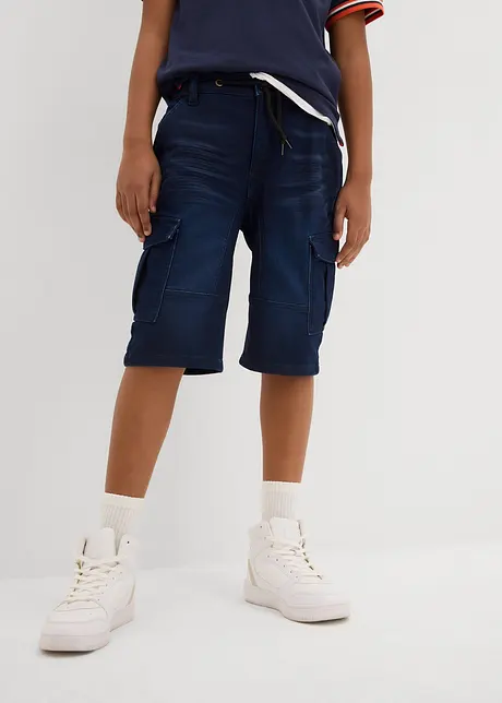 Bermuda di jeans in felpa, regular fit, bonprix
