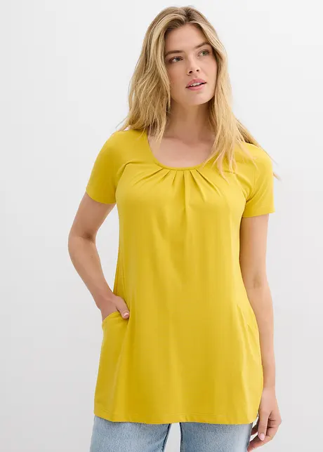 Maglia lunga con viscosa, bonprix