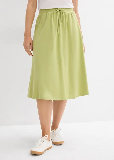 Gonna in jersey di misto cotone, bonprix