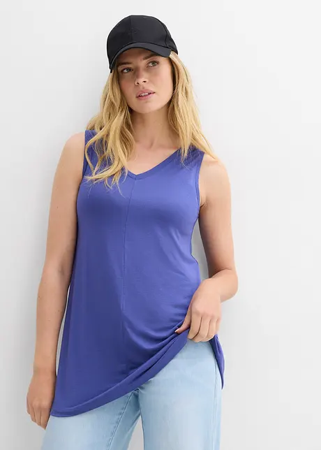 Top lungo in misto viscosa, bonprix