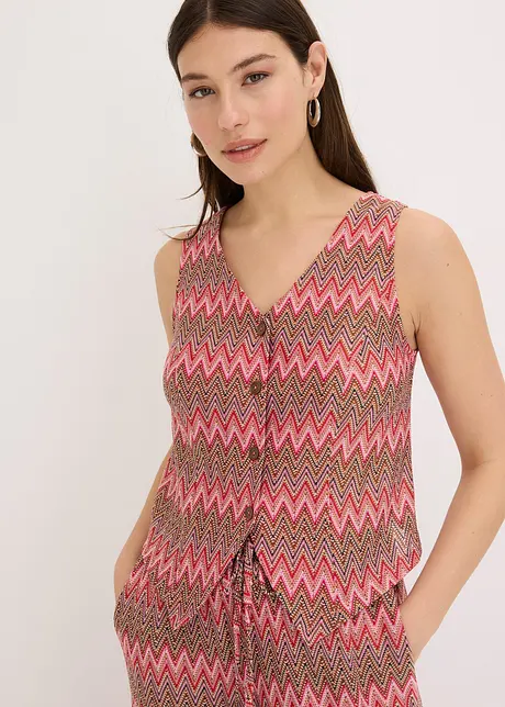 Gilet effetto uncinetto, bonprix