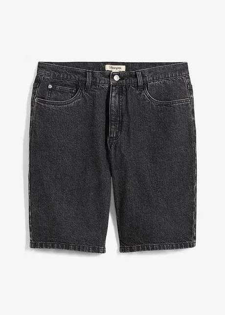 Bermuda elasticizzati in jeans, relaxed fit, bonprix
