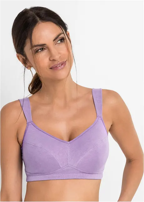 Reggiseno senza ferretto con cotone biologico (pacco da 2), bonprix