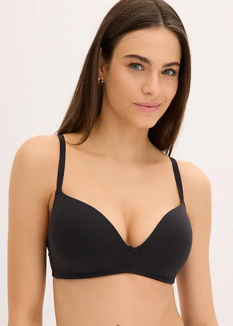 Reggiseno push-up senza ferretto con cotone (pacco da 2), bonprix