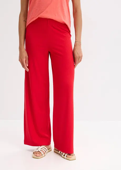 Pantaloni a palazzo con cinta comoda, bonprix