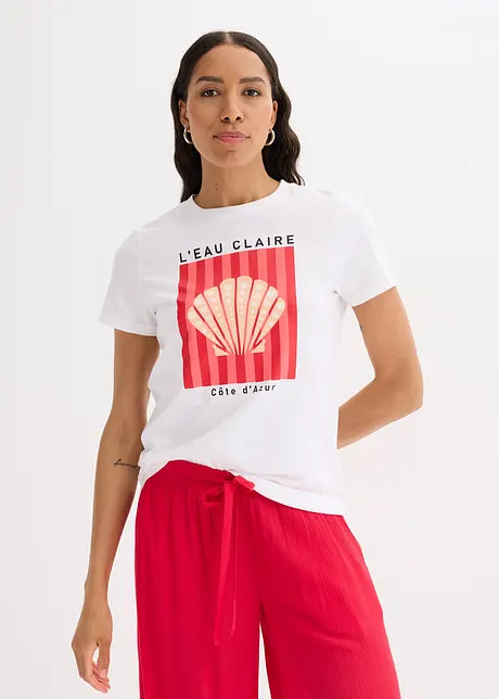 T-shirt in puro cotone, bonprix