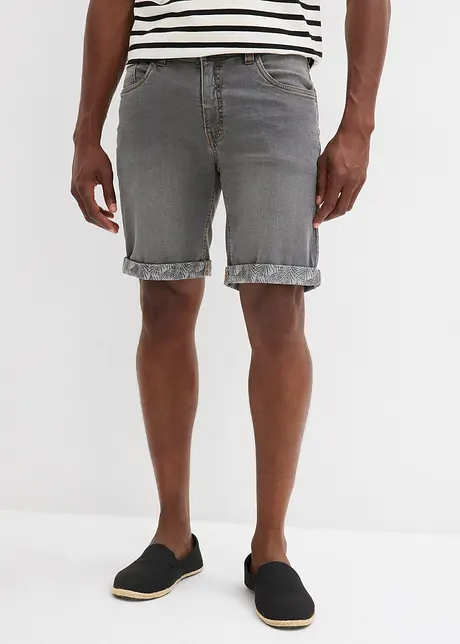 Bermuda di jeans elasticizzati, regular fit, bonprix