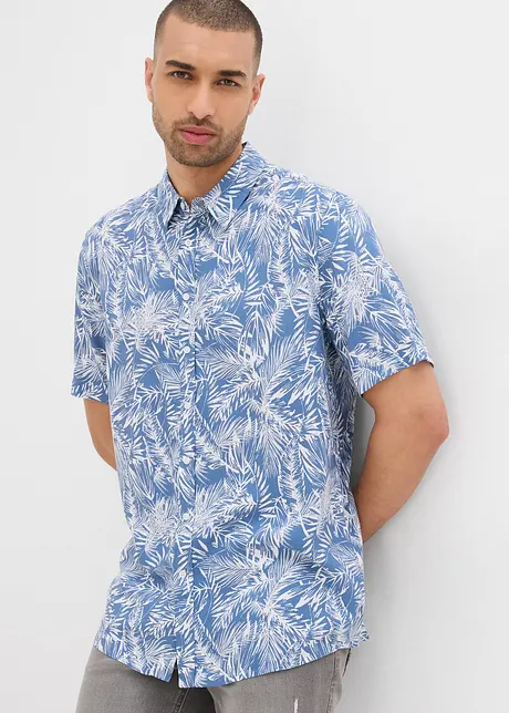 Camicia a maniche corte in viscosa, bonprix
