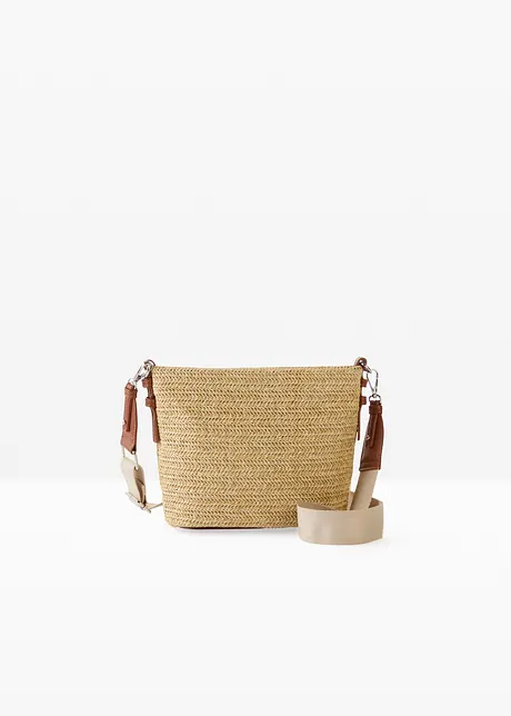 Borsa a tracolla in simil paglia, bonprix