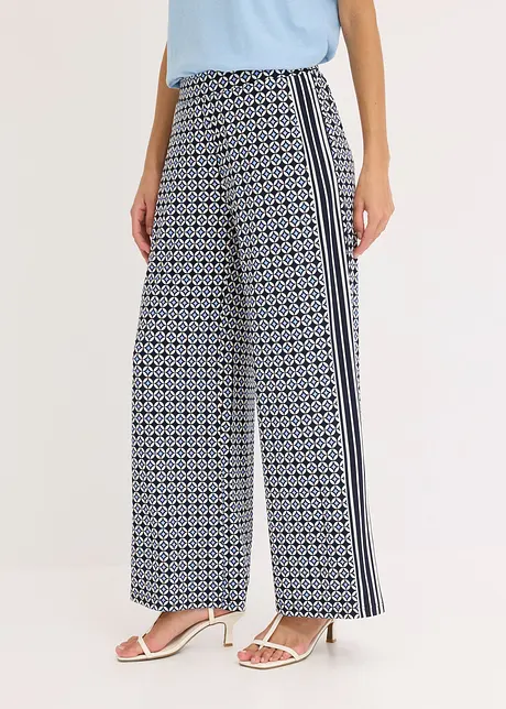 Pantaloni in jersey fantasia, bonprix