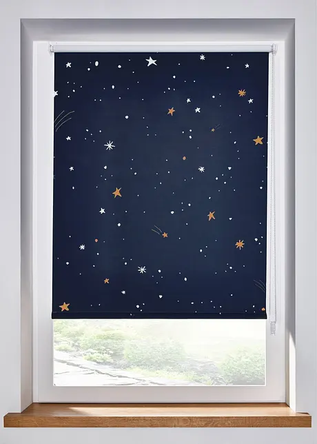 Tenda a rullo oscurante con stampa a stelle, bonprix