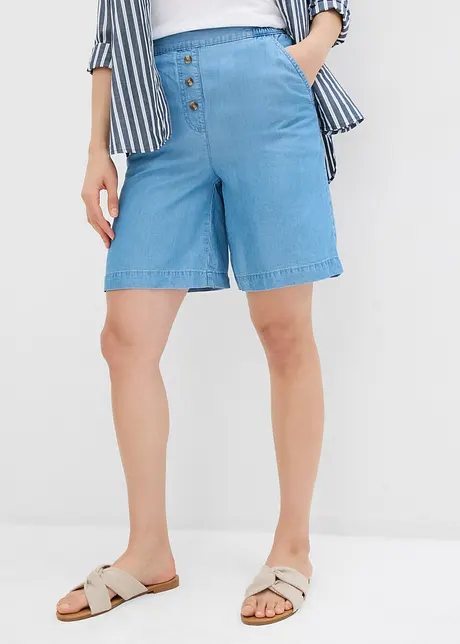 Shorts in lyocell con inserti elastici in vita, bonprix