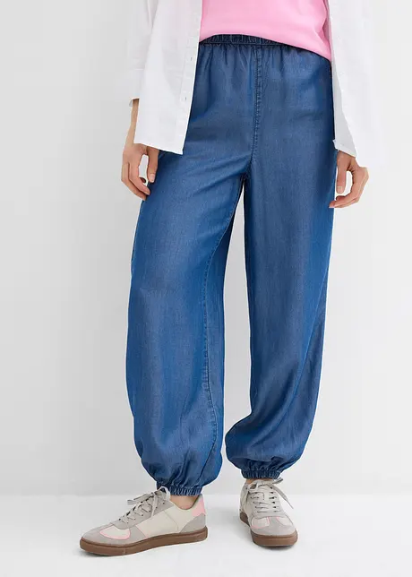 Pantaloni in lyocell con comodo elastico in vita, bonprix