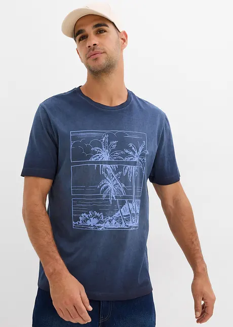 T-shirt in puro cotone biologico effetto lavato, bonprix