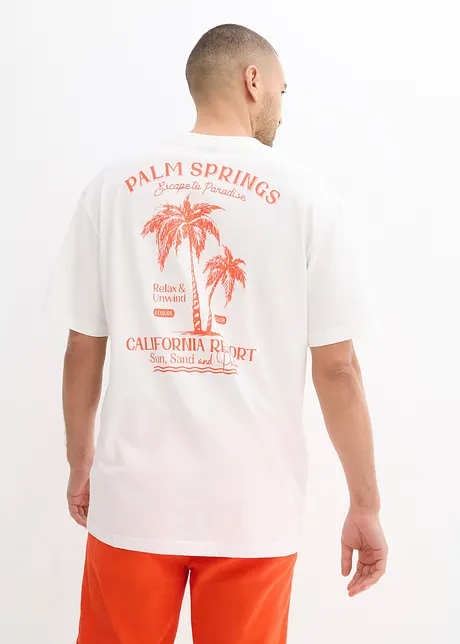 T-shirt con stampa dietro, loose fit, bonprix