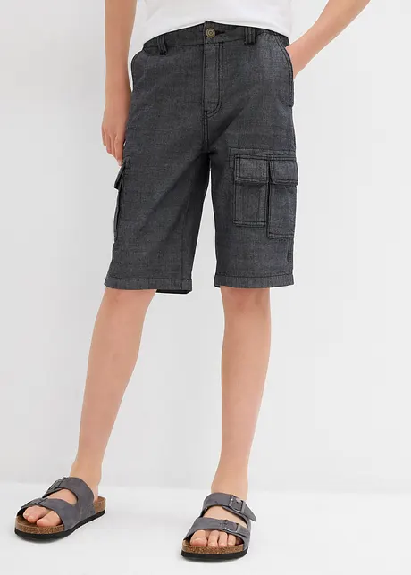Bermuda cargo in chambray, regular fit, bonprix