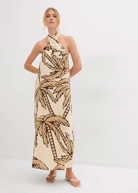 Abito svasato con scollo all'americana, bonprix