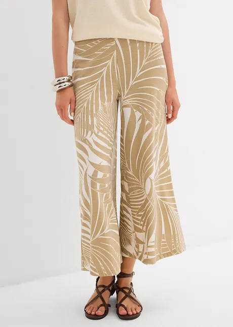 Pantaloni culotte in misto viscosa morbido, bonprix