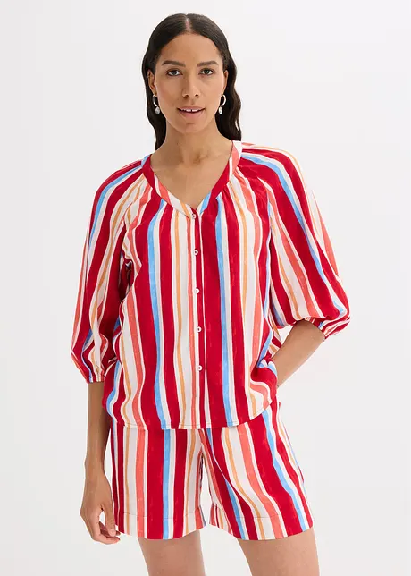 Blusa in viscosa strutturata, bonprix