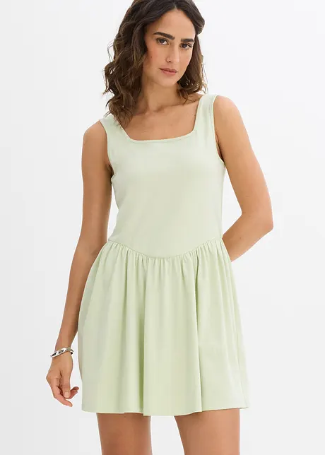 Top lungo in misto cotone elasticizzato, bonprix