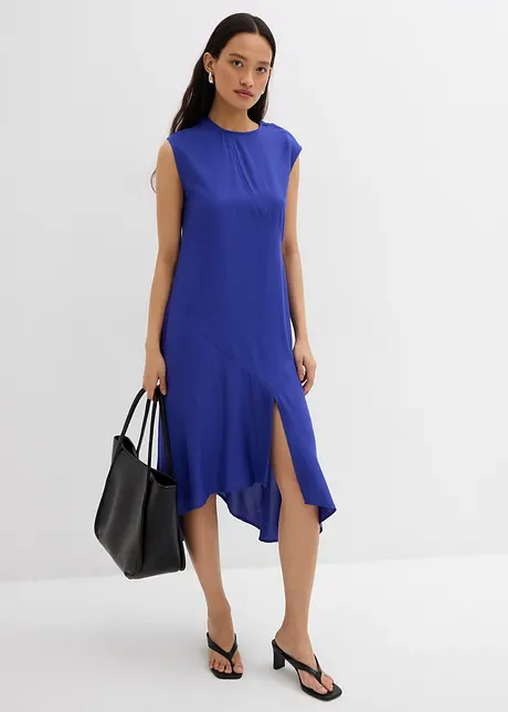Abito midi asimmetrico in fine viscosa, bonprix