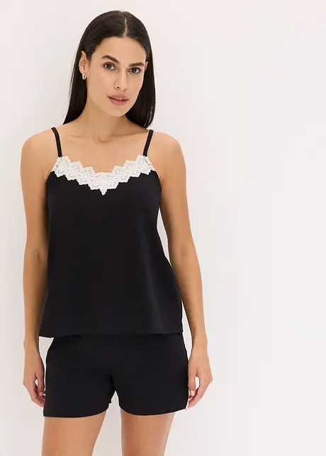 Pigiama estivo con spalline sottili, bonprix