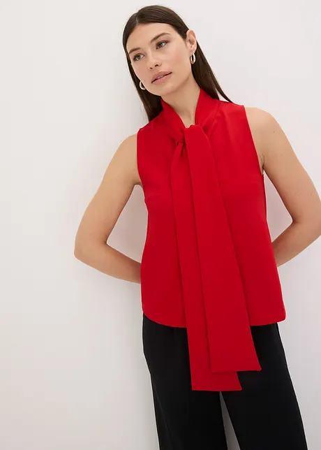 Top con fiocco al collo, bonprix