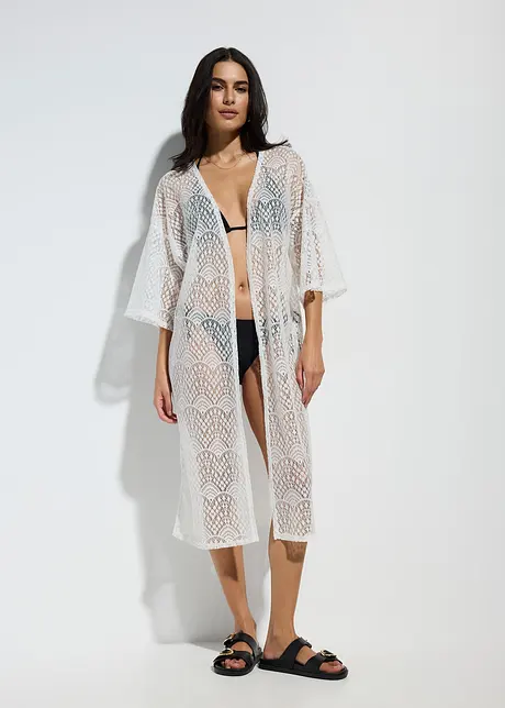 Copricostume a kimono trasparente, bonprix