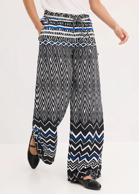 Pantaloni larghi in viscosa fluente, bonprix