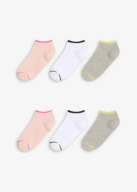 Calzini per sneakers con cotone biologico (pacco da 6), bonprix