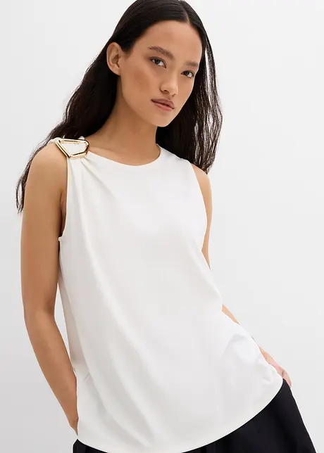 Top in crêpe strutturato, bonprix