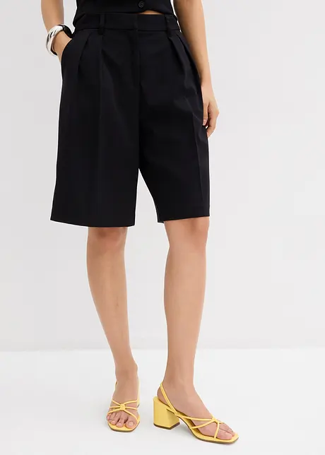 Bermuda in misto viscosa con pinces, bonprix