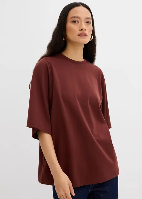 Maglia oversize in puro cotone biologico con maniche ampie, bonprix