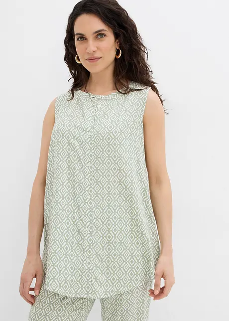 Blusa lunga in morbida viscosa, bonprix